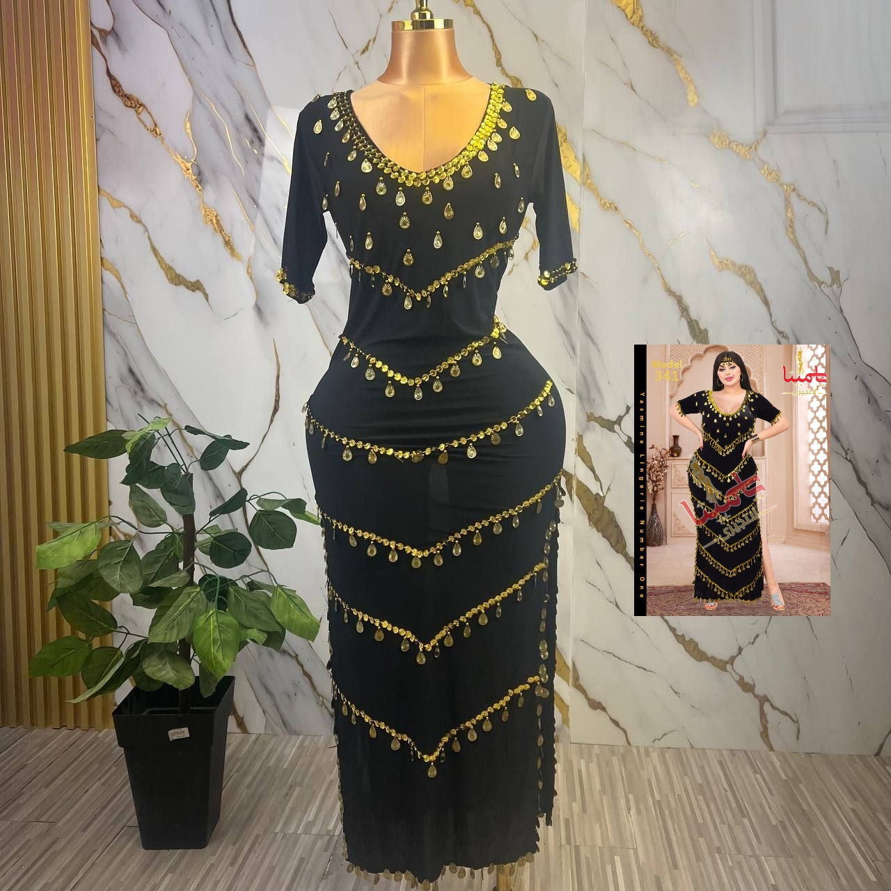 روب رقص شرقي فاخرة 341