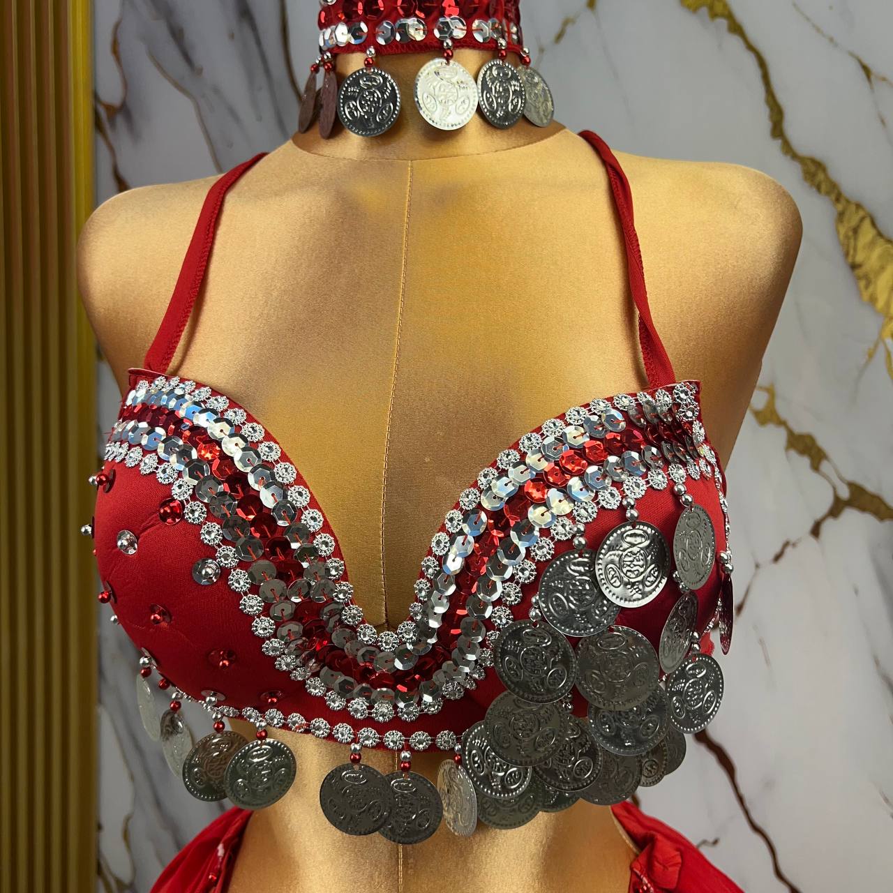 بذلة رقص مصرية فاخرة 03 قطع-321