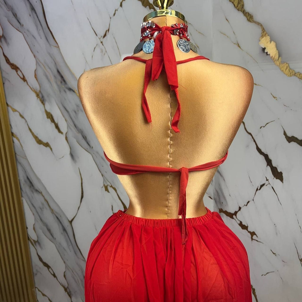 بذلة رقص مصرية فاخرة 03 قطع-321