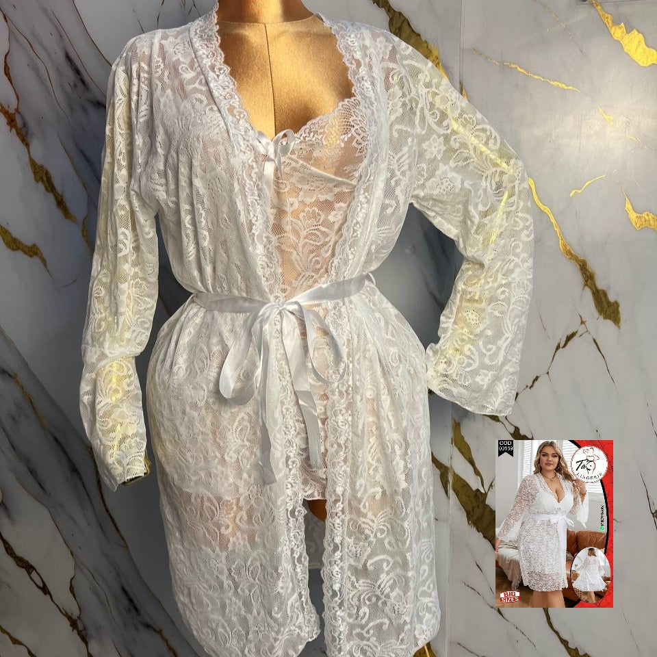 ديزابي ابيض فاخر 03 قطع - 00169